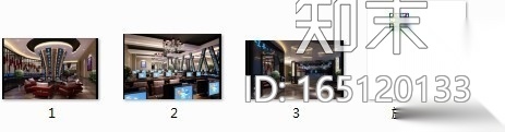 [四川]时尚大气某网络会所室内装修施工图（含效果）cad施工图下载【ID:165120133】