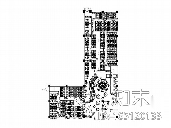 [四川]时尚大气某网络会所室内装修施工图（含效果）cad施工图下载【ID:165120133】