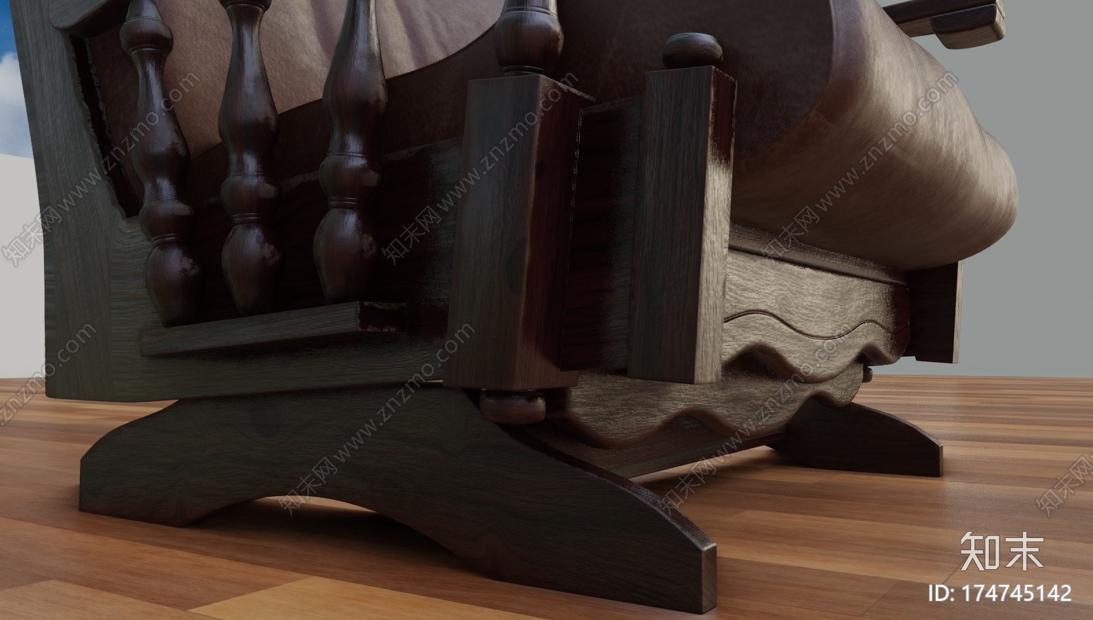 旧摇椅CG模型下载【ID:174745142】