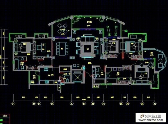 信义长安1号样板房施工图2号楼3层C单元B户型0820cad施工图下载【ID:56939475】