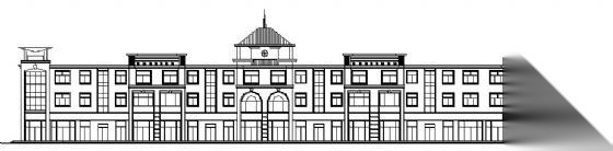 某四层商业城建筑方案图cad施工图下载【ID:151640134】