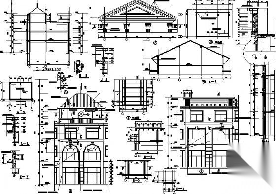 某四层商业城建筑方案图cad施工图下载【ID:151640134】