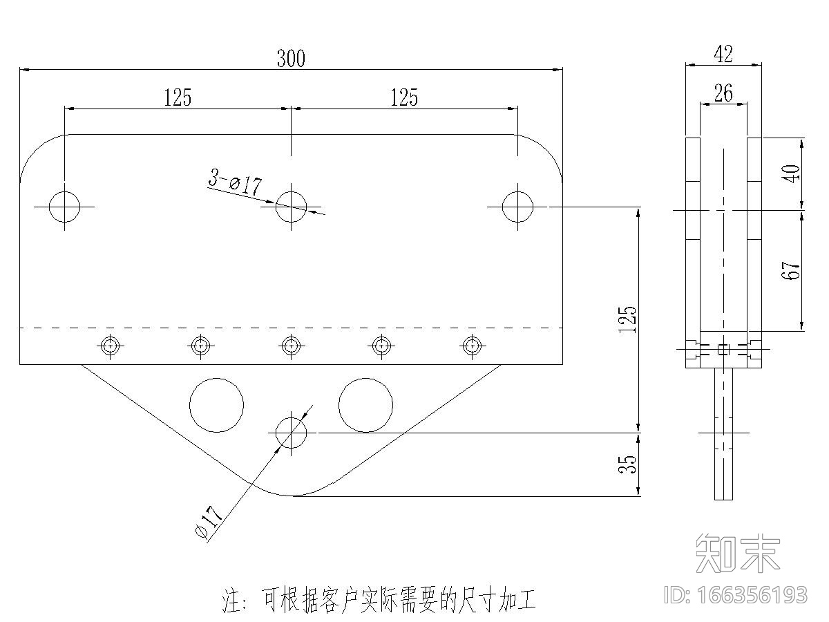 L系列肋接爪施工图cad施工图下载【ID:166356193】