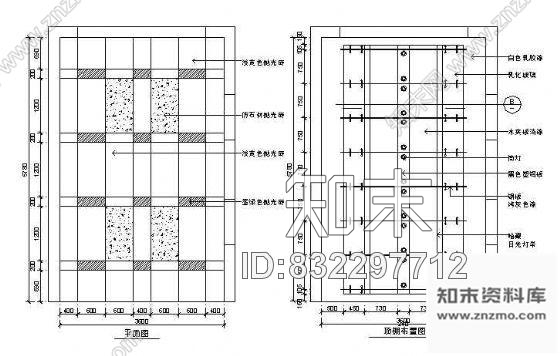 电梯间cad施工图下载【ID:832297712】