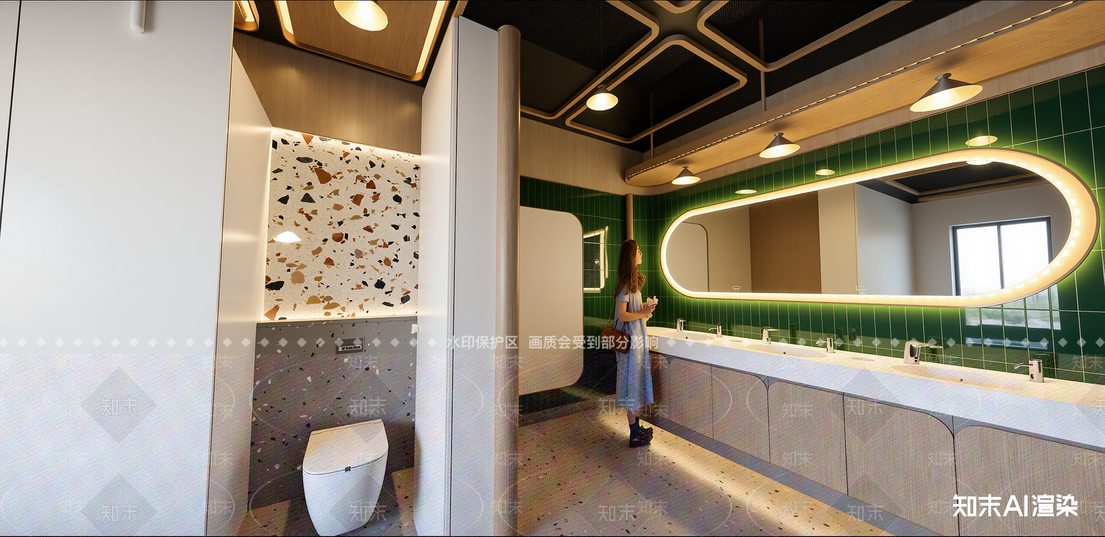 现代酒店卫生间SU模型下载【ID:1215212624】