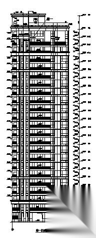 绿城－宁波某花园小区11号住宅楼建筑方案图cad施工图下载【ID:149845186】