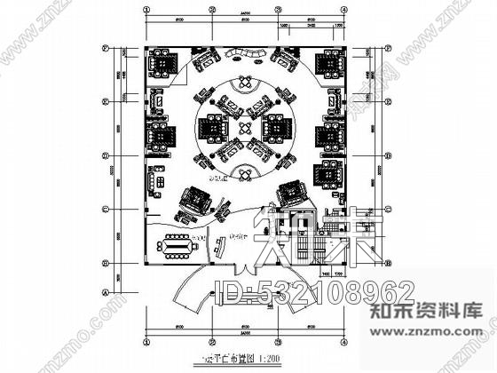 施工图山东某知名家具展厅室内装修施工图施工图下载【ID:532108962】