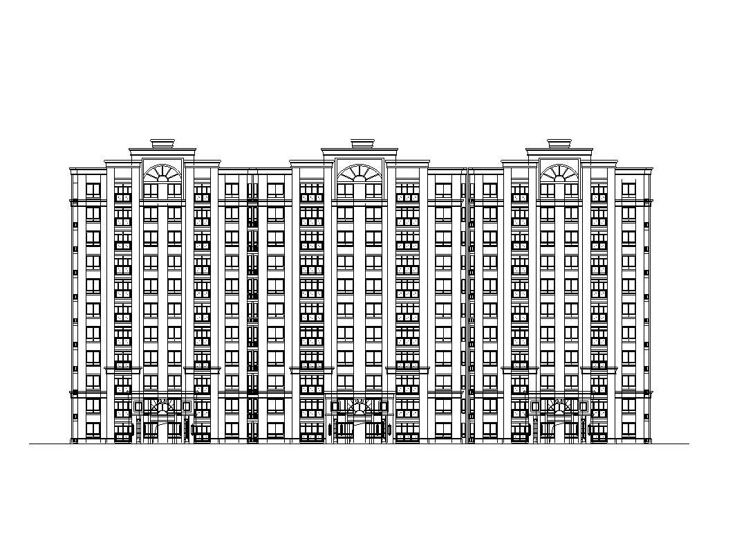 [江苏]特色欧陆风格建筑全套施工图设计（CAD）施工图下载【ID:149867159】