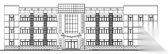 某三层办公楼建筑方案图cad施工图下载【ID:151434172】