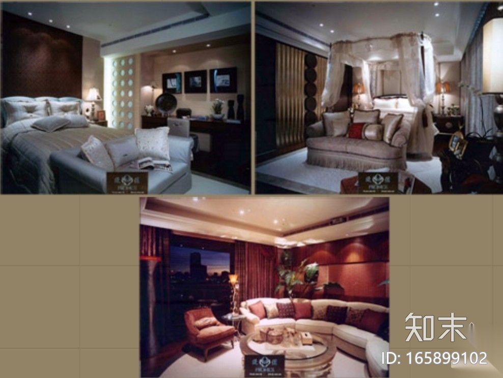 [台湾]欧式豪华五居室住宅装修图（含实景）施工图下载【ID:165899102】