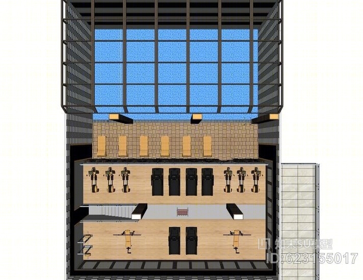 现代健身房SU模型下载【ID:623155017】
