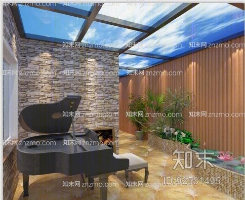 黑色钢琴3D模型下载【ID:92581495】