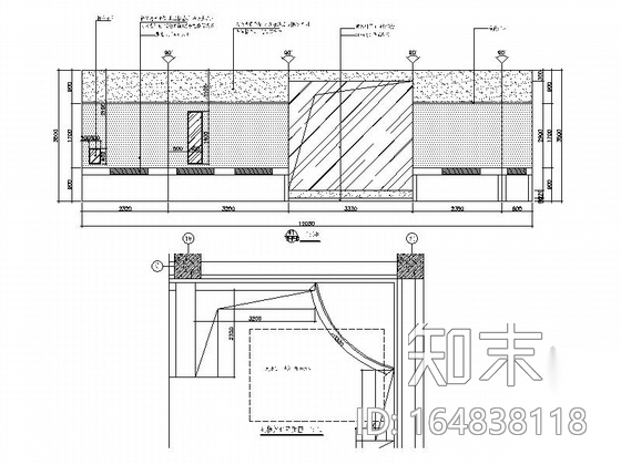 [陕西]著名大学综合性现代博物馆室内装修施工图（含效果...cad施工图下载【ID:164838118】