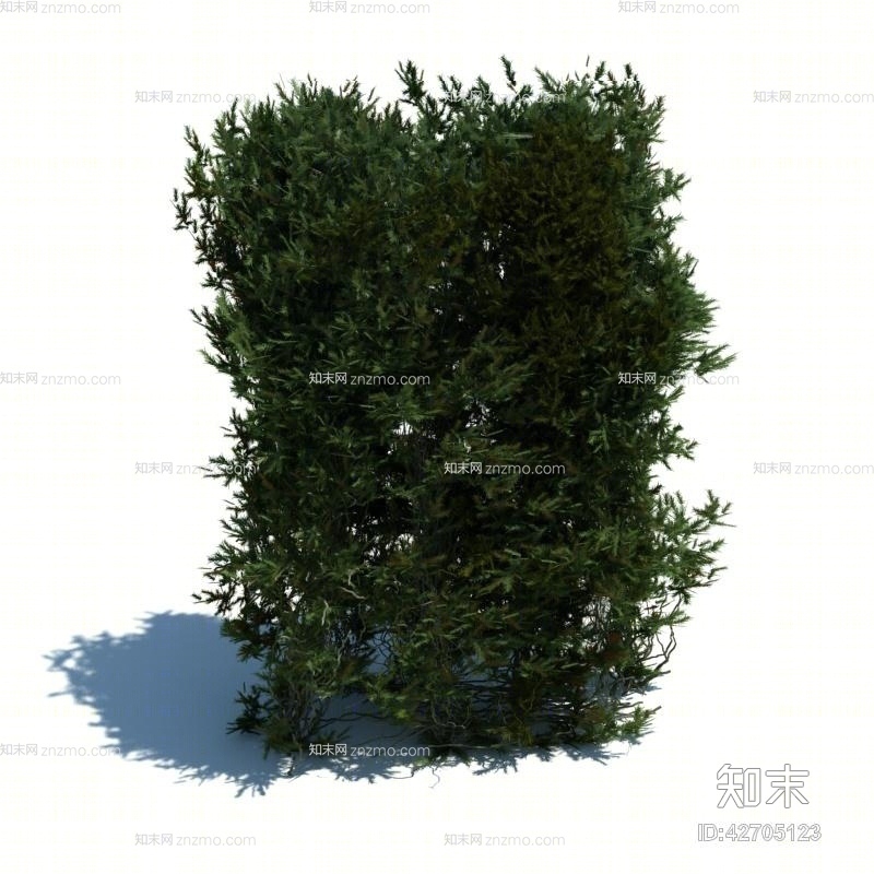 绿色绿植墙3D模型下载【ID:42705123】