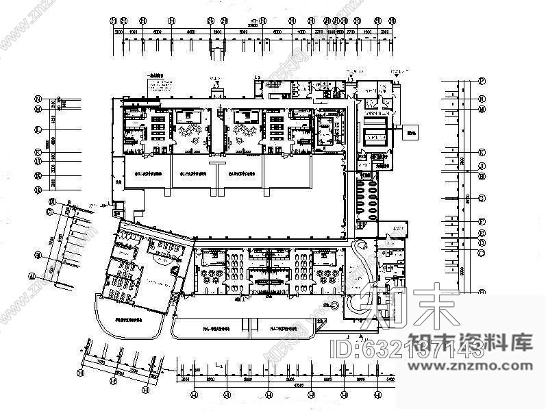 施工图上海某特色艺术幼儿园室内装修图(含效果)施工图下载【ID:632137143】