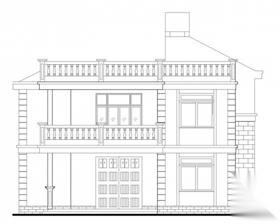 [新农村]某二层独栋住宅建筑施工图施工图下载【ID:165939147】