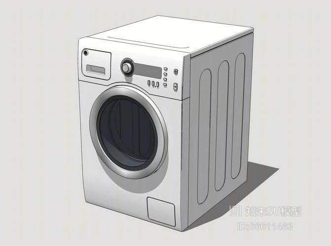 洗衣机SU模型下载【ID:66611483】