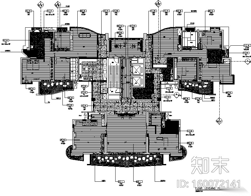 宁静致远|梧桐山私人豪宅设计施工图cad施工图下载【ID:160072141】