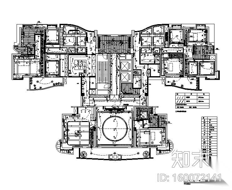 宁静致远|梧桐山私人豪宅设计施工图cad施工图下载【ID:160072141】