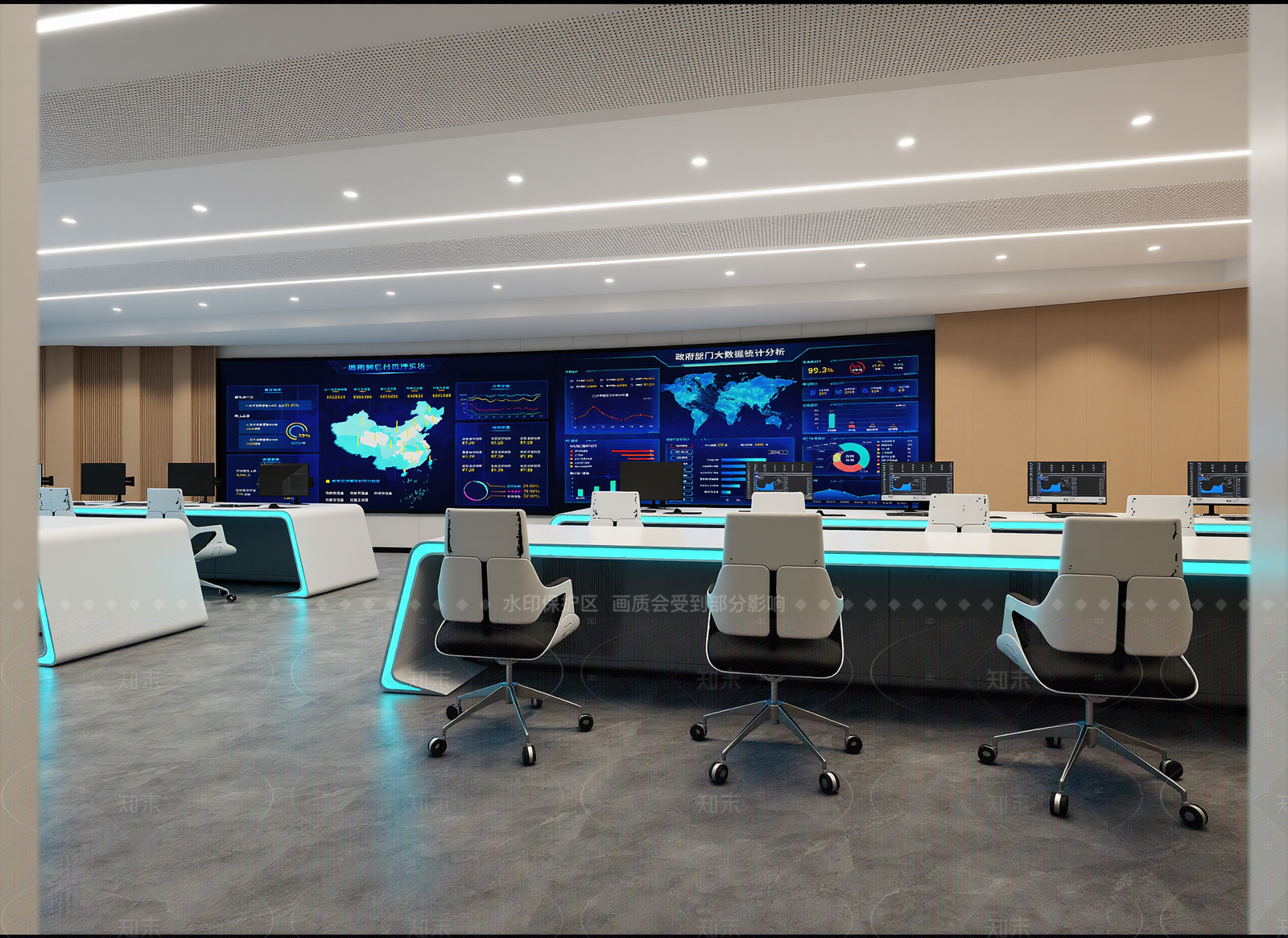 现代指挥中心3D模型下载【ID:1214959613】