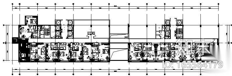 [重庆]某五星级大酒店全套装饰工程图（附效果图+物料表...cad施工图下载【ID:165564179】