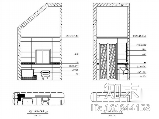 [重庆]高档三层古典欧式风格别墅施工图（含效果图）cad施工图下载【ID:161844158】