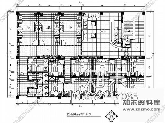 施工图特色洗脚城装饰设计图cad施工图下载【ID:632117068】