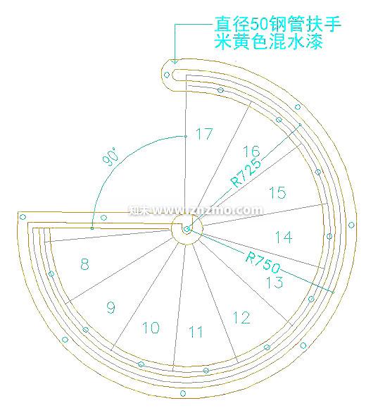 楼梯cad施工图下载【ID:177966134】