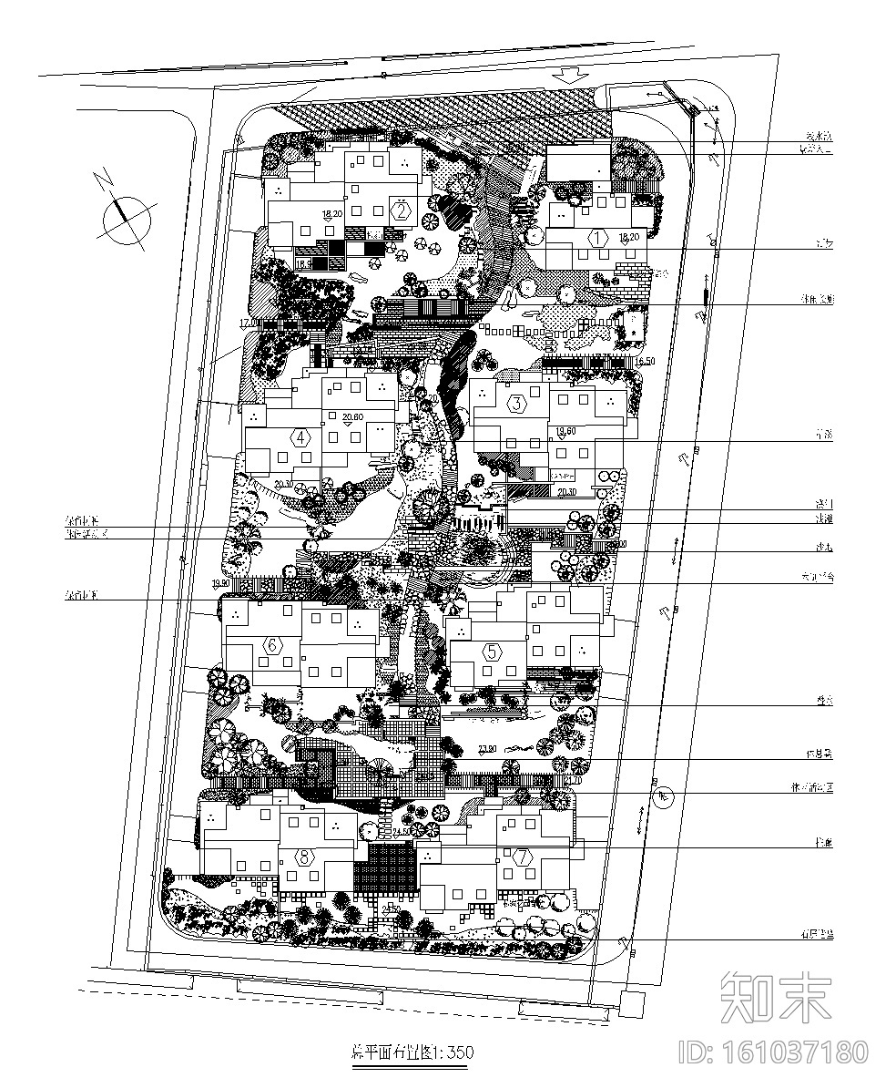 [浙江]杭州吴山公寓居住区景观CAD施工图施工图下载【ID:161037180】