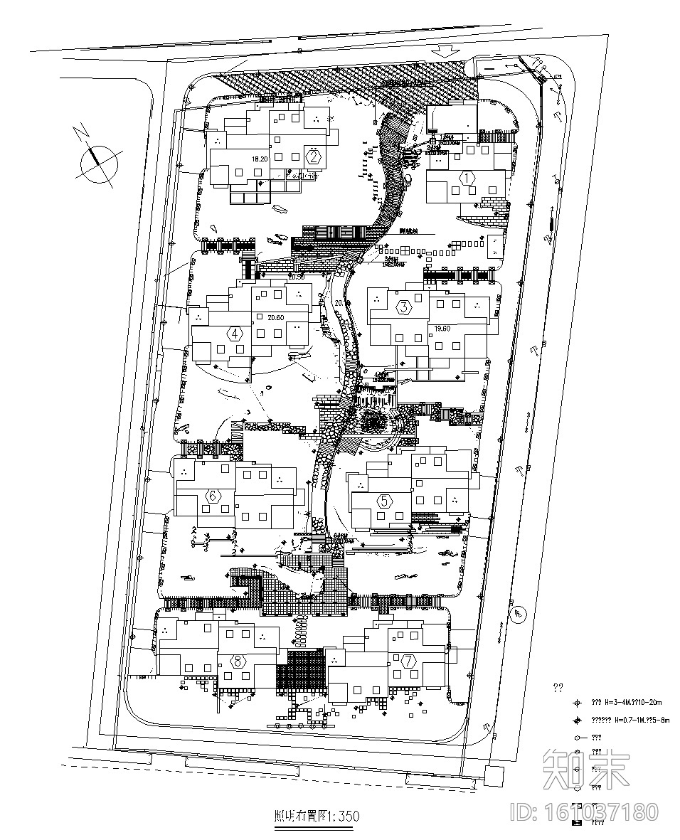 [浙江]杭州吴山公寓居住区景观CAD施工图施工图下载【ID:161037180】