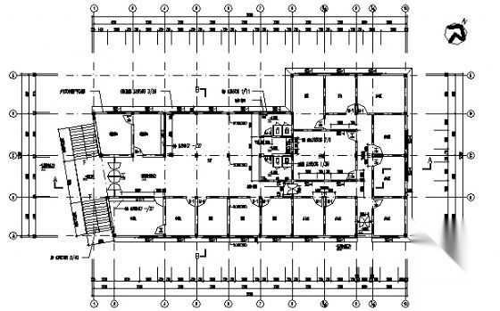 某单层办公大厅全套建筑方案图cad施工图下载【ID:149944185】