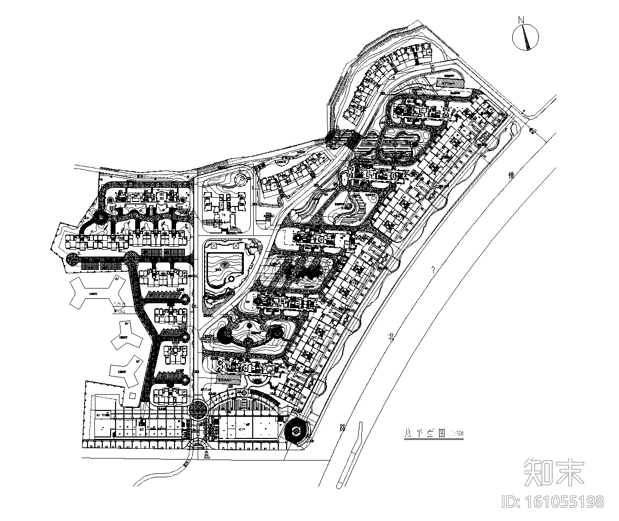 [广东]珠海美丽湾居住区景观设计CAD施工图cad施工图下载【ID:161055198】