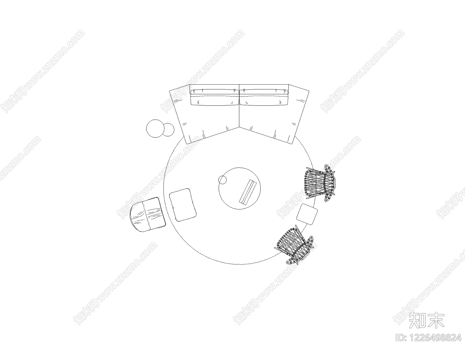 常用图块cad施工图下载【ID:1226498824】