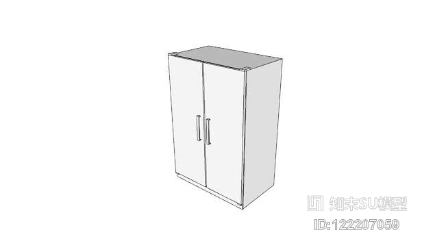R7100冰箱,50立方英尺SU模型下载【ID: