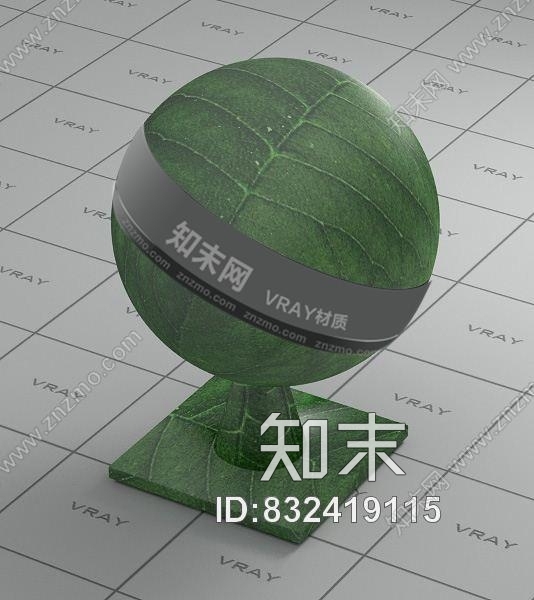 绿色树叶Vray材质下载贴图下载【ID:832419115】