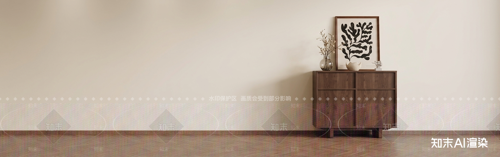 深棕色餐边柜餐边柜3D模型下载【ID:1227573667】