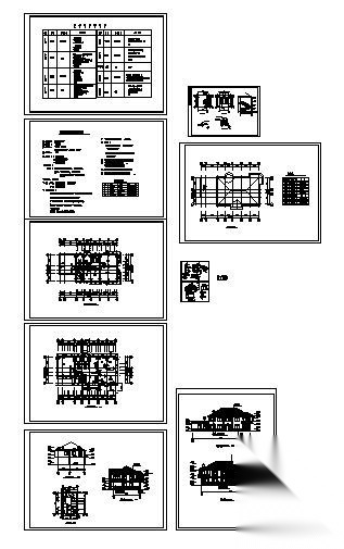 本溪大峪新区某二层别墅建筑方案图cad施工图下载【ID:149920188】