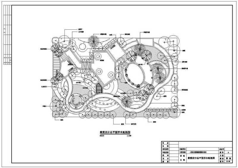 园林花卉博览会CD05总平面乔木CAD图cad施工图下载【ID:149605190】