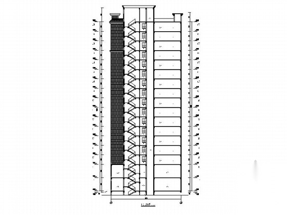 [云南]住宅区规划及框架结构高层住宅楼建筑施工图（知名...cad施工图下载【ID:165940170】