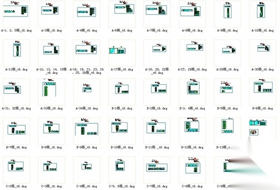 [云南]住宅区规划及框架结构高层住宅楼建筑施工图（知名...cad施工图下载【ID:165940170】