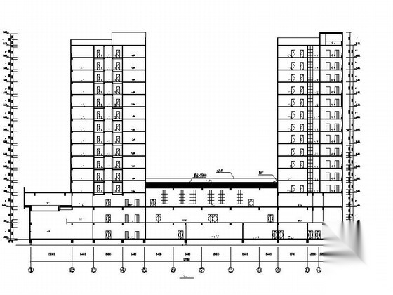 [云南]住宅区规划及框架结构高层住宅楼建筑施工图（知名...cad施工图下载【ID:165940170】