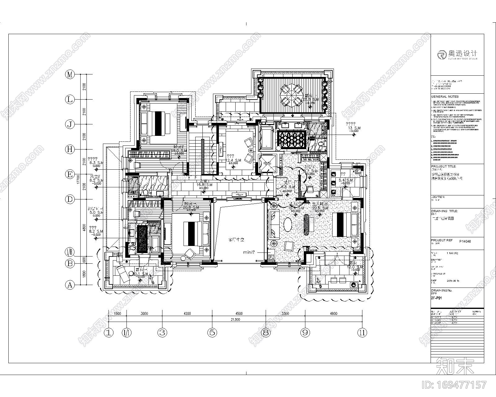 新古典别墅样板房-湖景林苑|CAD施工图+材料表cad施工图下载【ID:169477157】