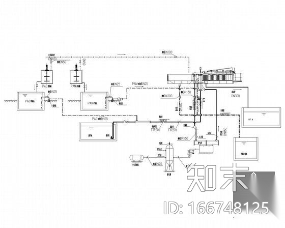 [河南]污水综合处理厂给排水施工图cad施工图下载【ID:166748125】