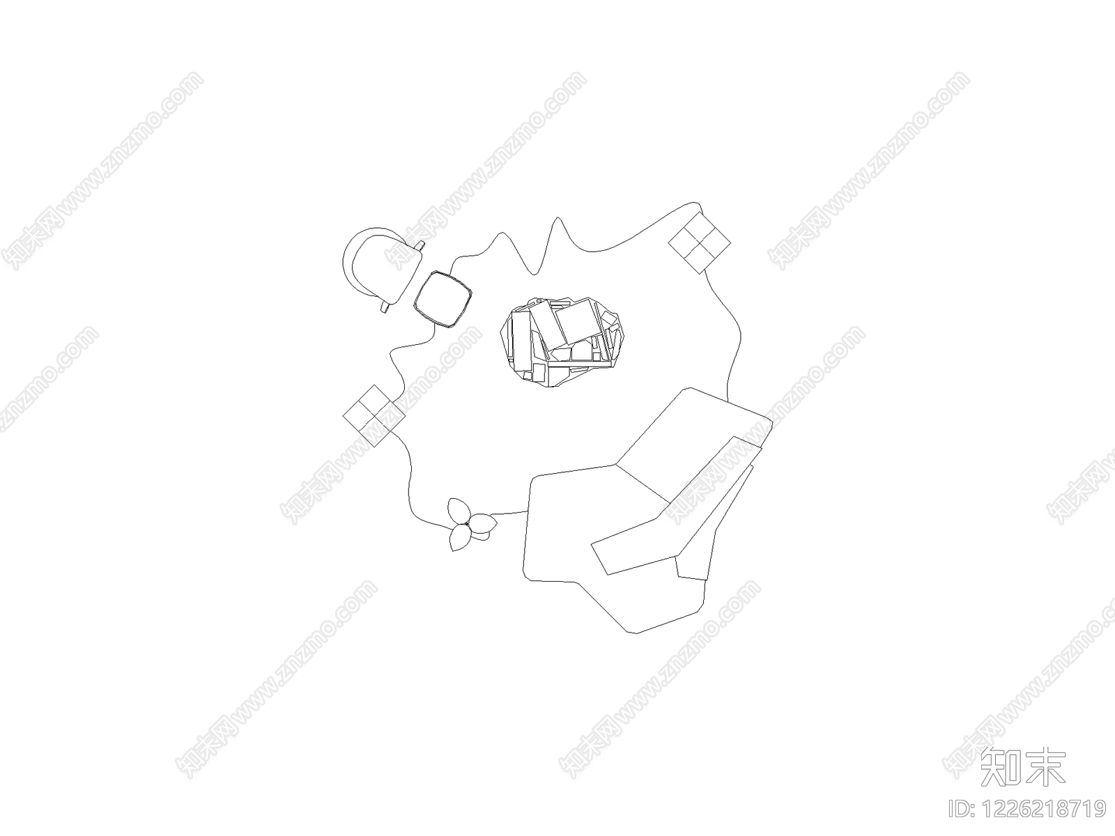 现代,极简家装图库CAD图纸