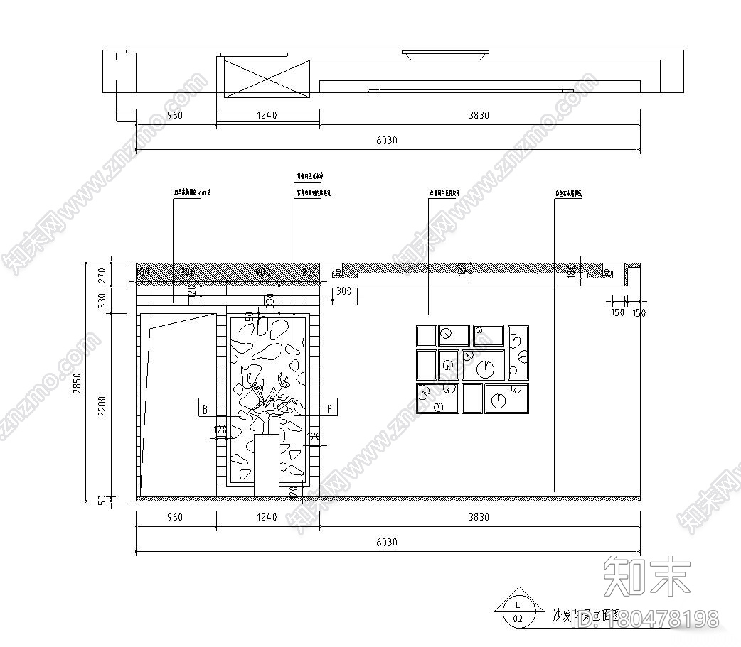 129㎡三室两厅平层公寓装修施工图设计cad施工图下载【ID:180478198】