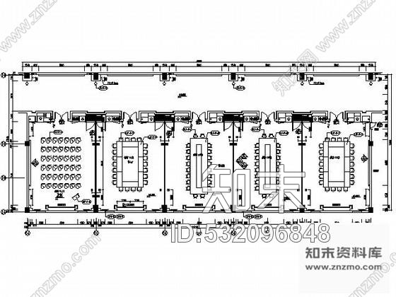 施工图会议中心1号会议室装修图cad施工图下载【ID:532096848】