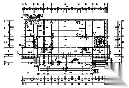 某四层法院审判楼建筑施工图cad施工图下载【ID:151431149】