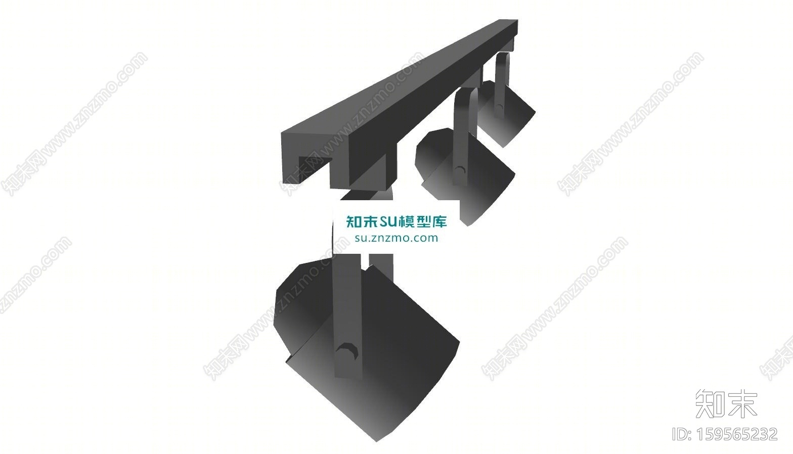 轨道灯SU模型下载【ID:159565232】