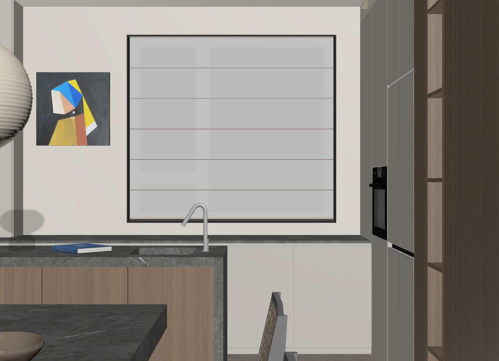 现代开放式厨房3D模型下载【ID:1214972815】