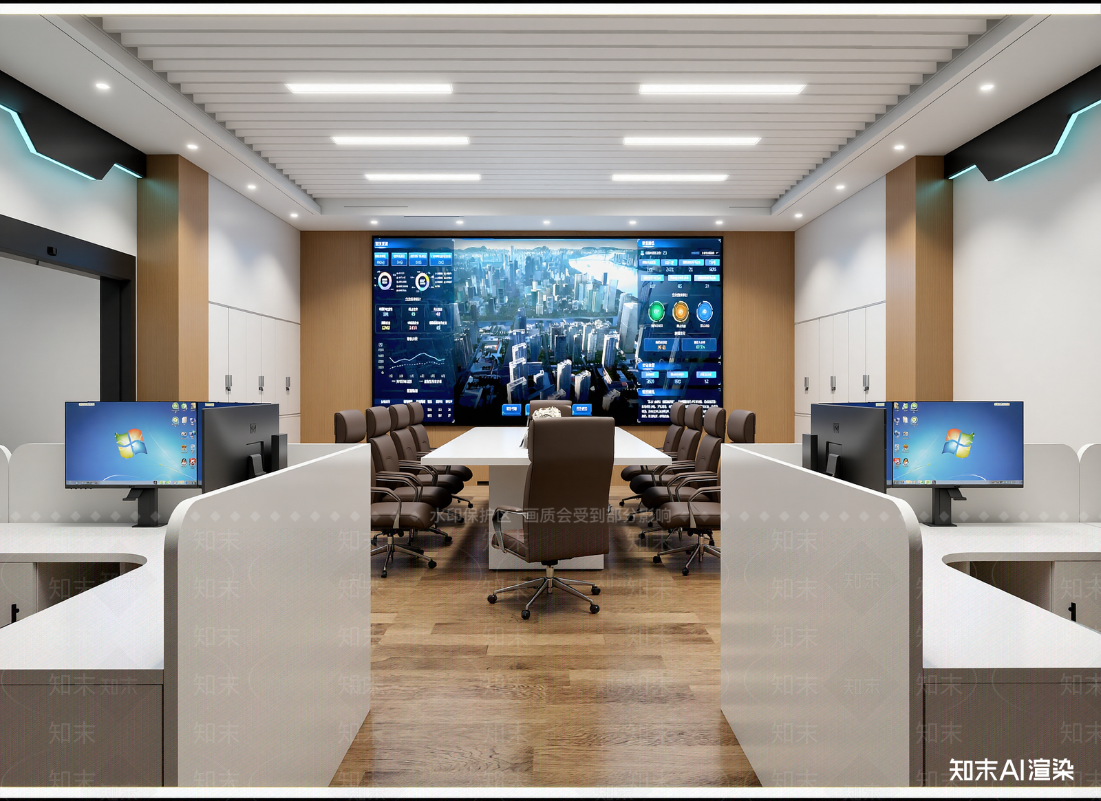 现代指挥中心3D模型下载【ID:1214297225】